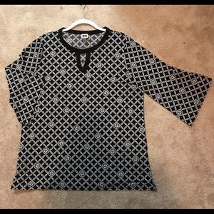 Anne Klein Tunic Length top